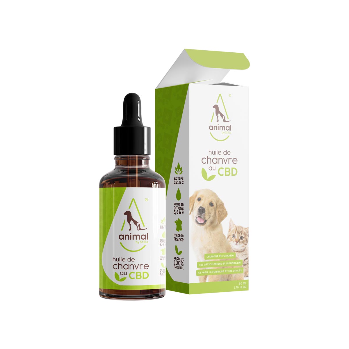 Huile CBD Bio 2% ANIMAL 50ml